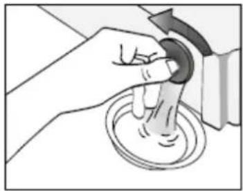 TecLime TWM-1000/5 - Remove the remaining water in inlet pipe: - 1