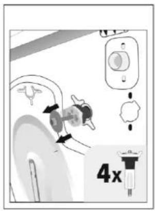 ProAction PRO510A+S - Removing the packing bolts - 3