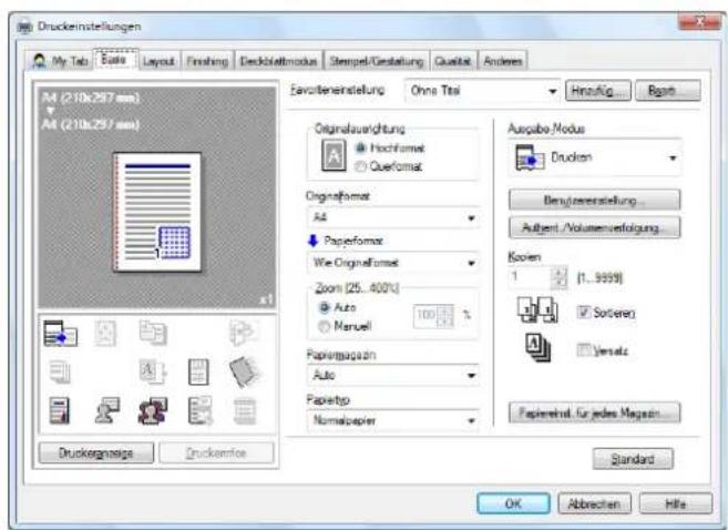 Druckerinstellungen My Tabs Euate Layout Finishing Decklaufsmodus Stempel/Gestellung Qualität Andereis Art (210k:297 mm) Art (210k:297 mm) Favoritenstellung Ohne Tsi Hinaufig... Bonn Originalausrichtung Postformat QueFormat Originalformat Art Paperiforme Wie OriginalFormat Zoom (25...400%) Auto Manuel 100% Papierpapazan Auto Papetipo Nematopaper Ausgabe Modus Drudten Benutzenerstellung... Aufgen /Volumenverfügung... Sofern 1 (1...9999) Sortiere Versatz Papierreinst. für jedes Magazin... Standard Druckergnasse Druckersfoss OK Abbrachten Hite