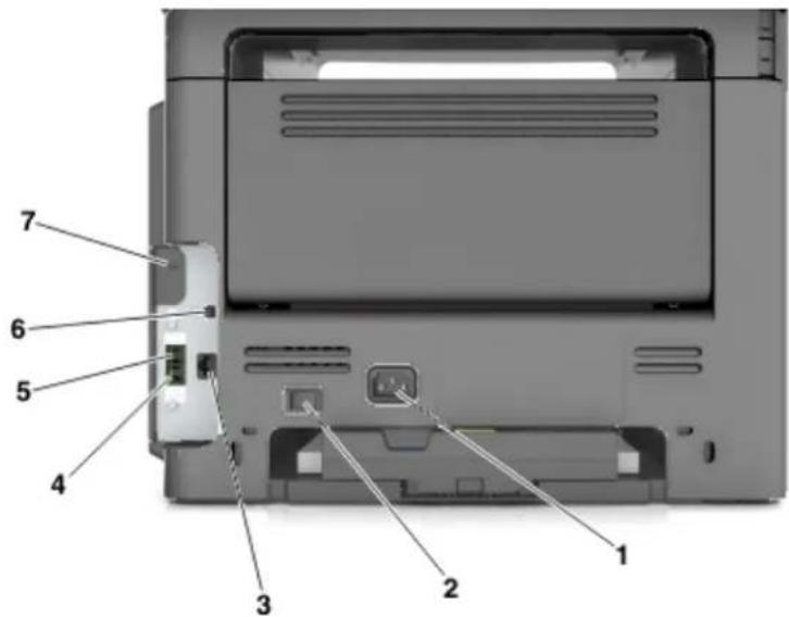KONICA MINOLTA Bizhub 3320 - Anschließen von Kabeln - 2