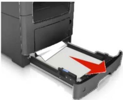KONICA MINOLTA Bizhub 3320 - [x]-Papierstau, zum Beseitigen des Papierstaus im Duplex Fach 1 entfernen. [23y.xx] - 2