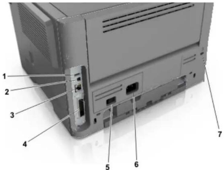 KONICA MINOLTA Bizhub 3300P - Anschließen von Kabeln - 1