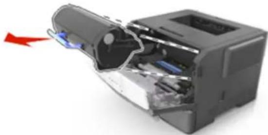 KONICA MINOLTA Bizhub 3300P - Austauschen der Druckkassette - 2