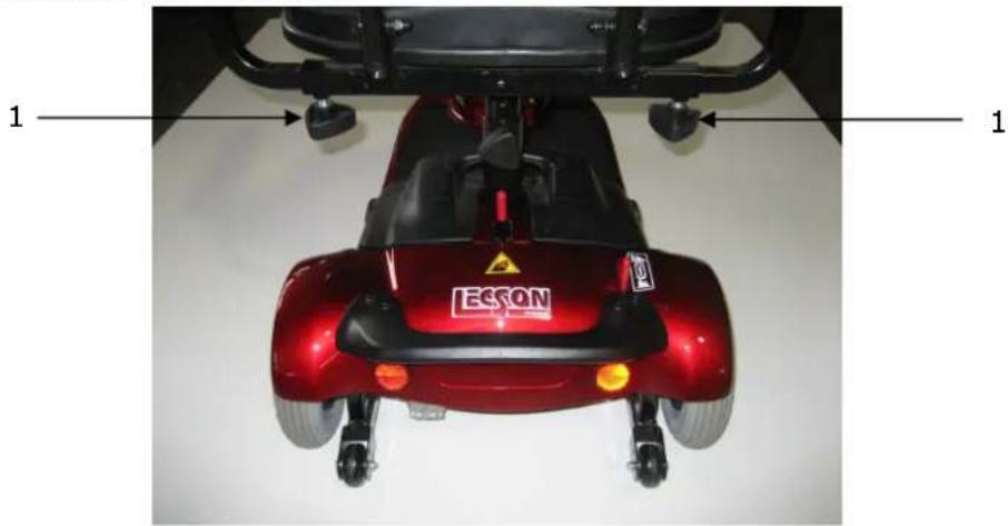 Lecson HS-300E - B.3 Verstellen der Armlehnen - 1