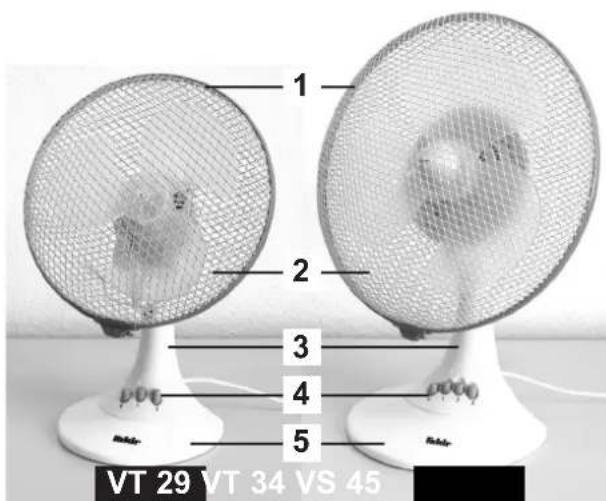 1 2 3 4 5 VT 29 VT 34 VS 45