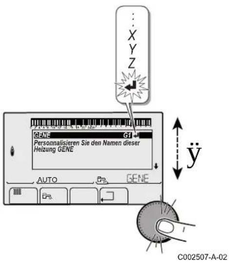G1 Personalisieren Sie den Namen dieser Heizung GENE AUTO GENE C002507-A-02