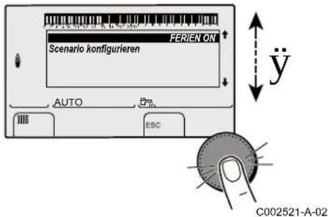 FERIEN ON Scenario konfigurieren AUTO ESC C002521-A-02