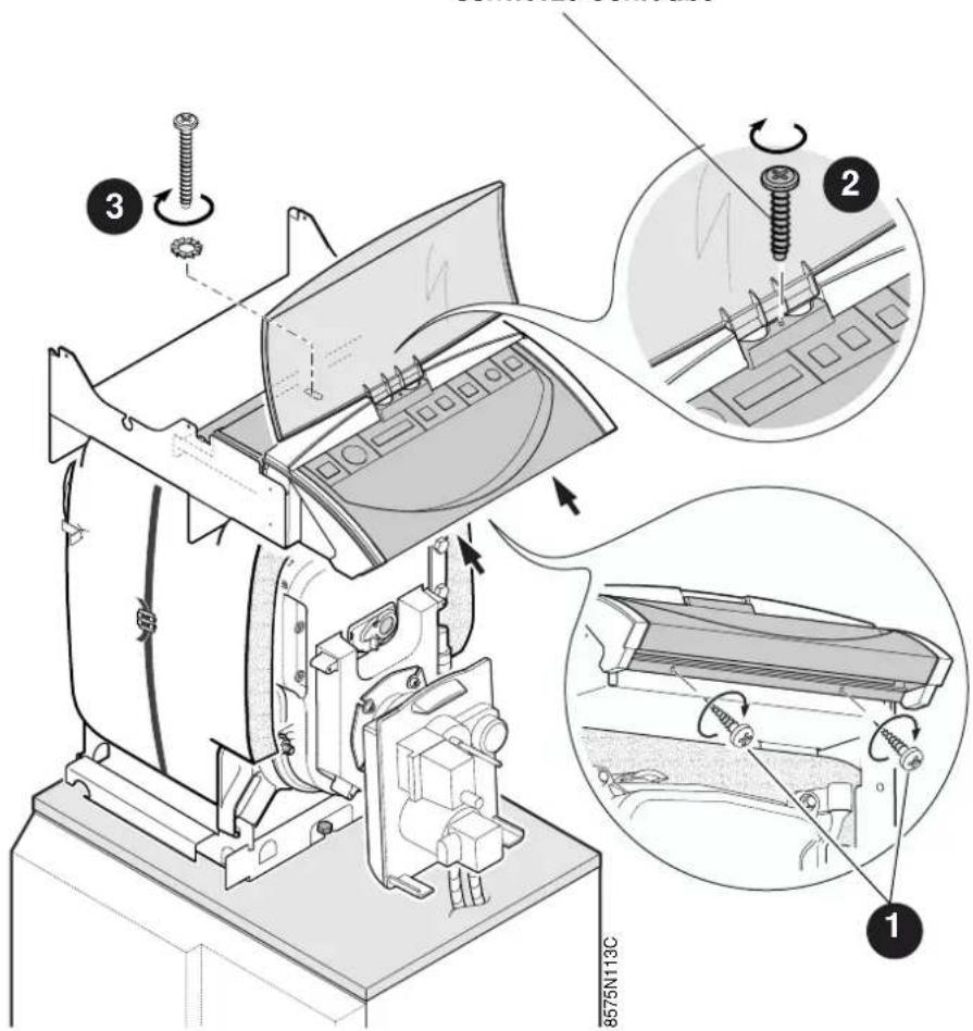 DE DIETRICH GTU 1200 /V 130 - Befestigung des Schaltfeldes - 1