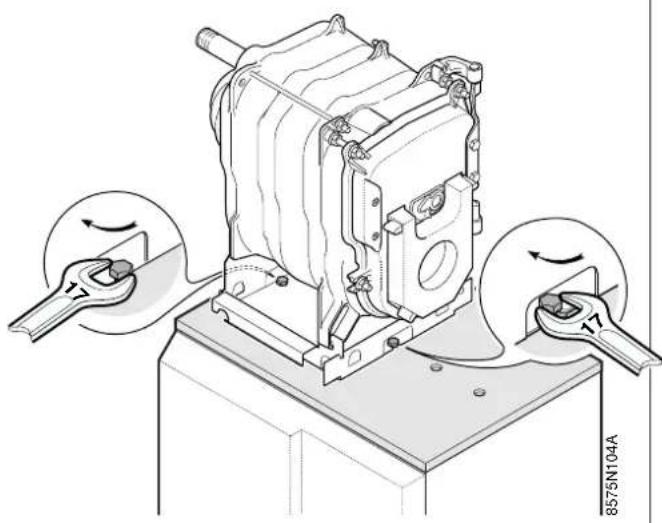 DE DIETRICH GTU 1200 /V 130 - Ausrichten des Warmwassererwärmers - 2