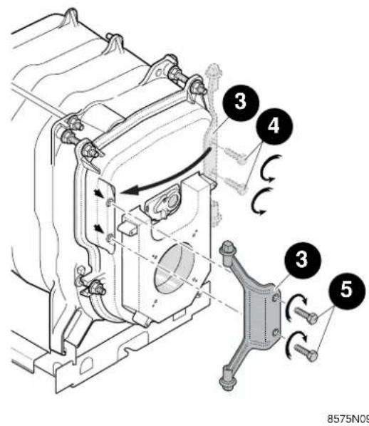 DE DIETRICH GTU 1200 /V 130 - Eventuelle Änderung der Brennertüröffnungsrichtung (Öffnung links) - 2