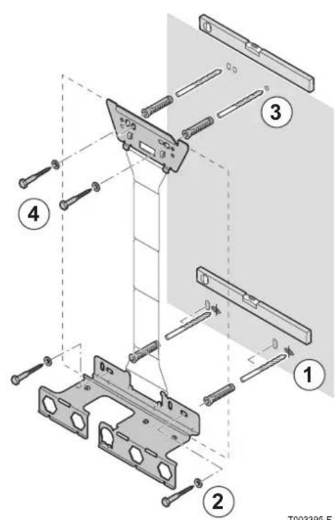 DE DIETRICH EMC-M 24 - Anbringung des Montagerahmens - 1