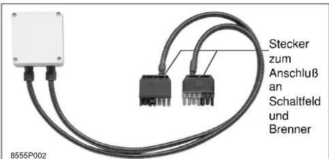 Stecker zum Anschluß an Schaltfeld und Brenner 8555P002