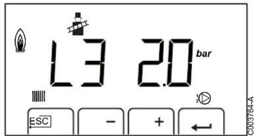 13 20 bar ESC - + ← C003764-A
