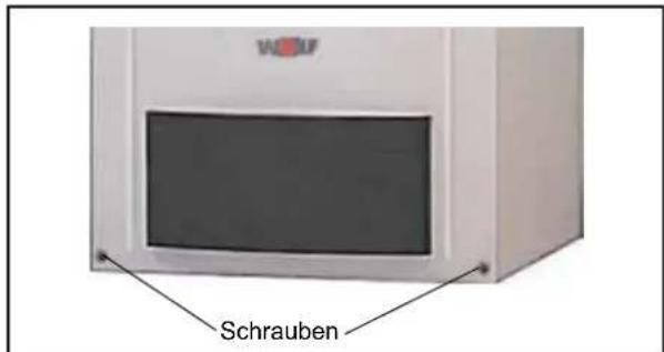 WOLF CGB-75 - Öffnen des Verkleidungsdeckels - 2