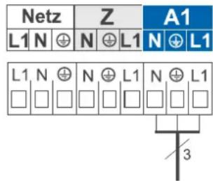 WOLF MGK-170 - Anschluss Ausgang A1 (230VAC;200VA) - 1