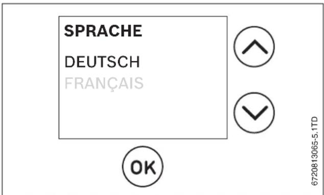 Junkers Cerapur 9000iW - Sprachauswahl - 1