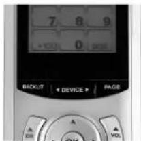 7 8 9 +120 0 dB BACKLIT | DEVICE | PAGE A CON A VOL