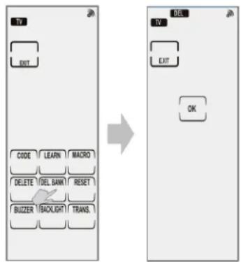 GENIUS Remote 815 - Gerät komplett löschen - 1