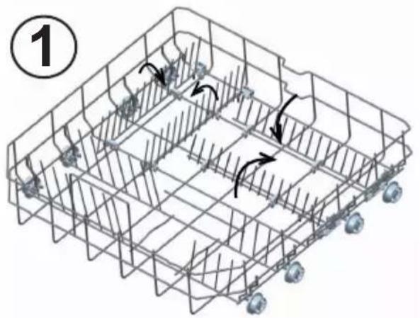PANASONIC NP-B6V2FIDE - Lower basket Folding racks - 1