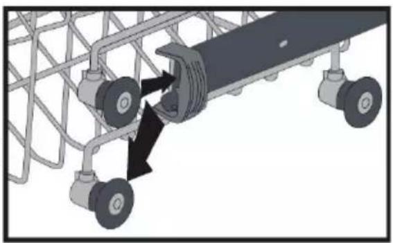 PANASONIC NP-B6V2FIDE - Top basket height adjustment - 2