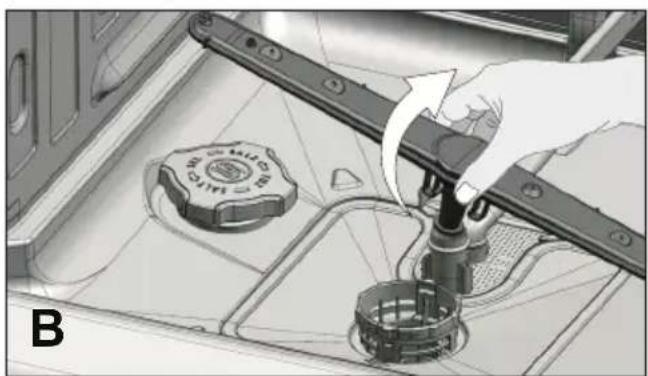 GRUNDIG GNV 41833 - Unterer Sprüharm - 2