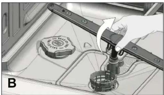 GRUNDIG GNV 41831 - Unterer Sprüharm - 2