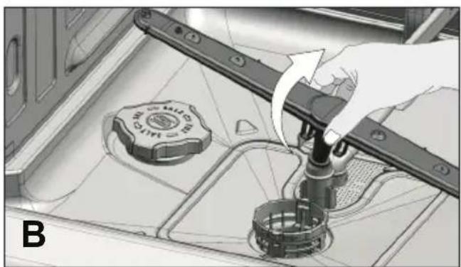 GRUNDIG GNV 41822 - Unterer Sprüharm - 2
