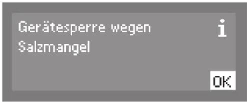 MIELE PG 8055 U Speed - Gerätesperre durch Salzmangel - 2