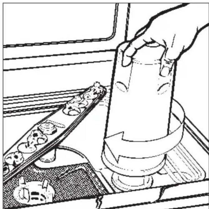 MIELE G 7764 Super-Combi - Salzgefäß aufsetzen - 2