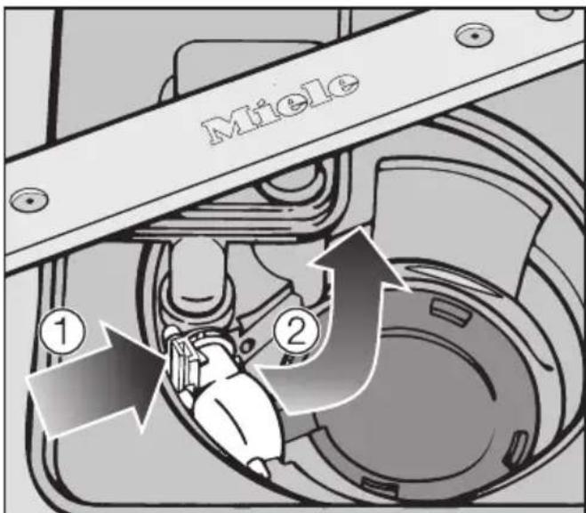 MIELE G 6825 SCi XXL - Ablaufpumpe und Rückschlag- ventil reinigen - 1