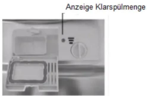 Exquisit EGSP9.3 E/B - Nachfüllen des Klarspülers - 1