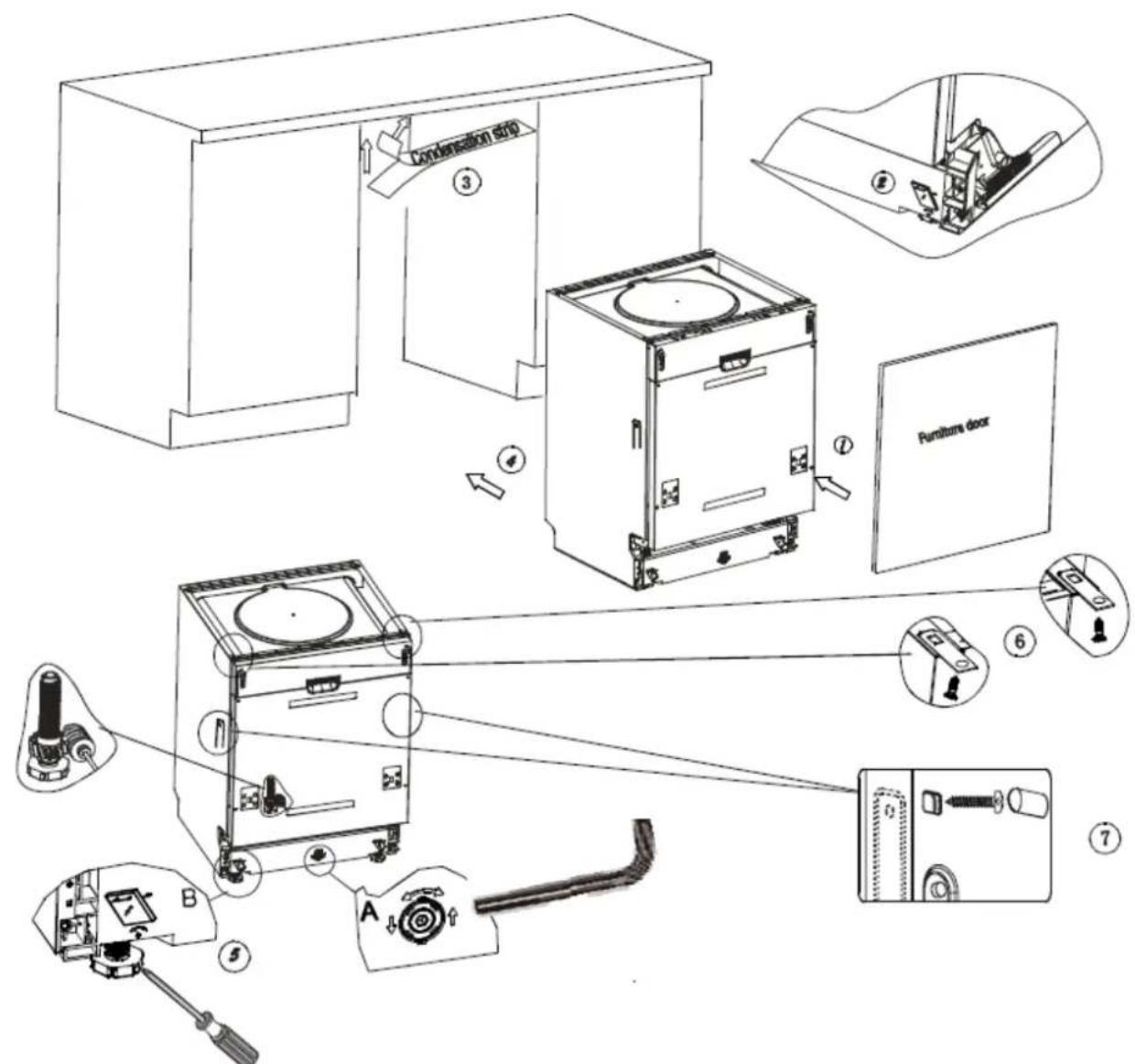 Exquisit EGSP2190E - Installationsschritte Gerät - 2