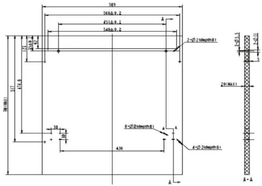 Exquisit EGSP140E - Dekorplatte – Abmessungen und Installation - 1
