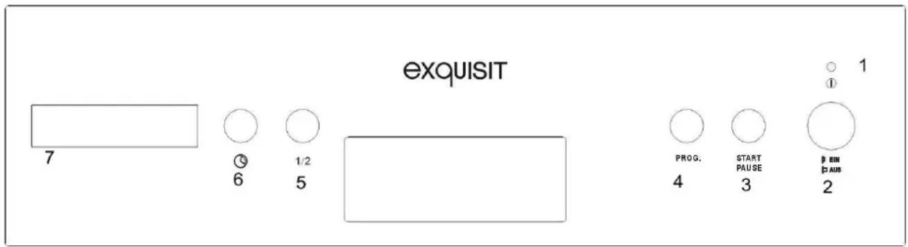 Exquisit EGSP1309 E/B - Bedienelemente - 1