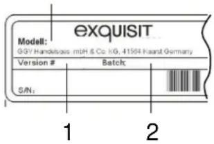 Exquisit EGSP1130E - WICHTIG - 1