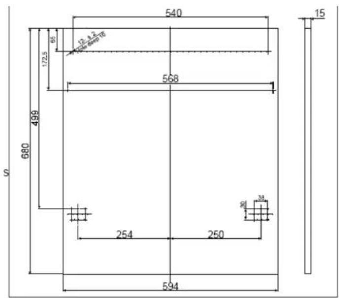 Exquisit EGSP1130E - Dekorplatte – Abmessungen und Installation - 1