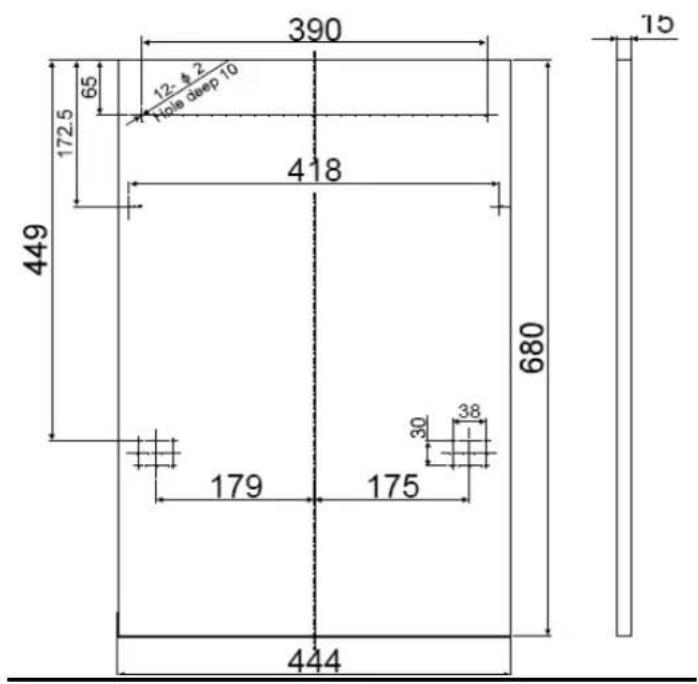 Exquisit EGSP1090E - Dekorplatte – Abmessungen und Installation - 1