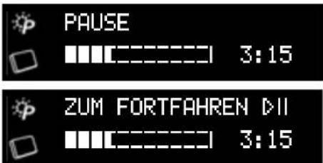 BAUKNECHT GSIP X384A3P - Um das Programm zu unterbrechen (z. B. wenn Sie Geschirr nachträglich einladen möchten): - 1