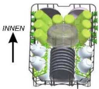 Nabo GSI 1000 - Füllen des unteren Korbs - 1