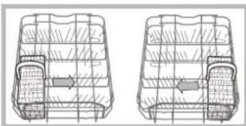 HOTPOINT LSFA+ 935 EU/HA - Пример установки корзины для столовых приборов - 1