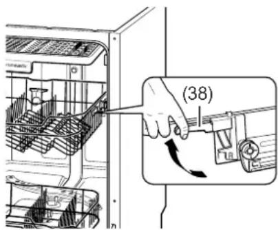 Hanseatic WQP8-J7710E - Höhe des oberen Geschirrkorbs ändern - 1