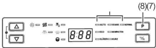 Hanseatic WQP8-J7710E - Programm wählen - 1