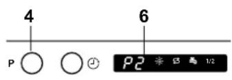 Hanseatic WQP8-7312D - Programm wechseln - 1