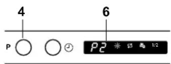 Hanseatic WQP12-7311D - Programm wechseln - 1