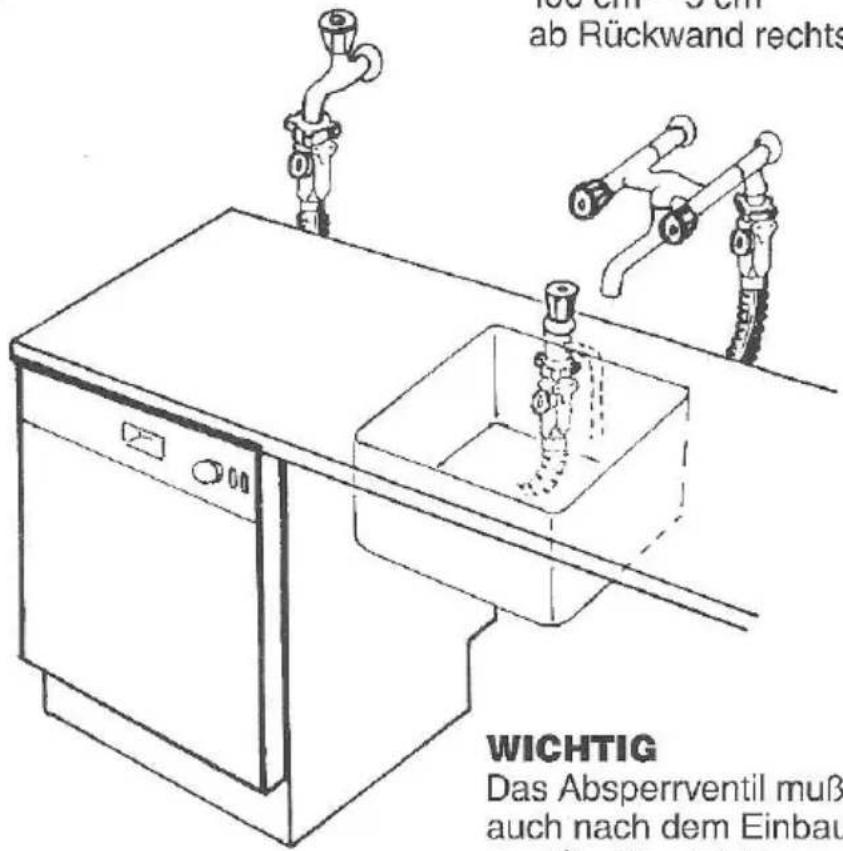 Eudora GW 555 - Wasseranschluß - 1