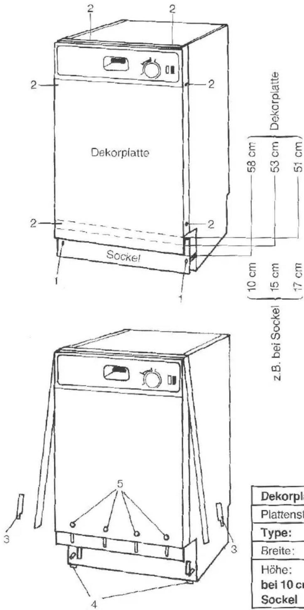 Eudora GW 555 - Einbauleitung für Unterbaumodell (U) - 1