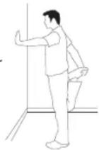 Horizon Fitness Torus - STANDING QUADRICEPS STRETCH - 1
