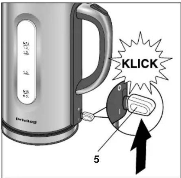 MAX 1.7L 1.5L 1.0L MAX 0.5L KLICK 0 I 5