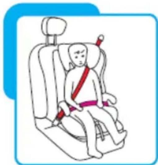 BabyGO LB-523 - Einbau des Kindersitzes unter Verwendung eines 3-Punkt-Sicherheitsgurts - 1