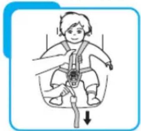 BabyGO LB-523 - Einstellung und Gebrauch der Gurte - 1